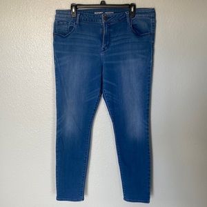 Old Navy Rockstar Skinny Secret-Soft Blue Denim Plus Size 16